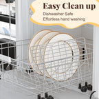 Cooling Racks for Cooking and Baking - 3 Tier Stackable Grid Wire Baking Rack for Oven Cooking, Baking, Grilling, Roasting -Dishwasher Safe Bacon Rack