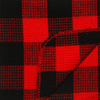 Waffle Weave Plaid Dish Cloths, 100% Cotton - 12 x 12 Inches, Ultra Soft Absorbent Quick Drying Dish Towels Buffalo Check Dish Rags for Kitchen, 8 Pack - Spring and Summer - Red & Black