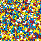 Manvscakes Sprinkles- Edible Cake and Cupcake Sprinkles with Assorted Shapes and Sizes for Parties, Metallic Sprinkle Mix for Cookies, Ice Cream, Cake and Cupcake Decorating, 4 oz (Primary)