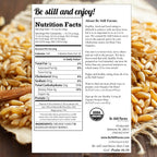 Be Still Farms Organic Kamut Wheat Berries Khorasan (2.8lb) - Ancient Whole Grain Bulk - Ideal for Flour, Pasta, Salads, Soups - High in Fiber & Protein | USA Grown | USDA Certified | Vegan | Non-GMO