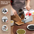 Moongiantgo 2500g Grain Mill Grinder Commercial Spice Grinder 3600W Stainless Steel Electric Pulverizer Dry Grinding Machine for Wheat Corn Rice Pepper Herbs Coffee Beans (2500g Swing, 110V)
