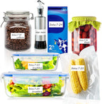 1200 Blank Removable Freezer Labels Water Oil Resistant with Perforation Line for Easy Distribution and Use,Apply Food containers Jars,and Kitchen Pantry Organization (1 "x 2")