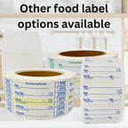 2x1 Removable Food Labels for Containers, 250 Freezer Food Labels Stickers, Bottle Labels for Storage Bins, Sticker Labels for Food Containers, Removable Labels Easy Peel Off (250, Green)