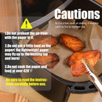 Disposable Paper Liner Square 250 Pcs for 5 to 8 Qt Air Fryer Baskets, Non-stick Oil-proof Parchment Liner Cooking Paper