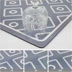 SUEH DESIGN Dish Drying Mat, Absorbent Coffee Mat 19.6 x 11.8 in Quick Dry Kitchen Drying Dish Drain Mat for Kitchen Counter Coffee Bar, Gray