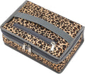 FlowFly Small Insulated Lunch box Portable Soft Bag Mini Cooler Thermal Meal Tote Kit with Handle for Work & School, Leopard