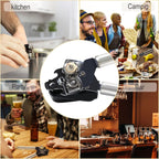 BYVOV Stainless Steel Can Opener Manual with Smooth Edge Heavy Duty Handle Easy Turn 9- Inch