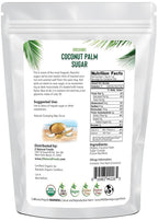 Z Natural Foods Organic Coconut Sugar - Nutrient-Dense, Flavorful & Unrefined Brown Coconut Sugar - Perfect for Tea, Coffee, Oatmeal, Deserts & Baking, Non-GMO, Vegan, Gluten-Free, 3 lbs
