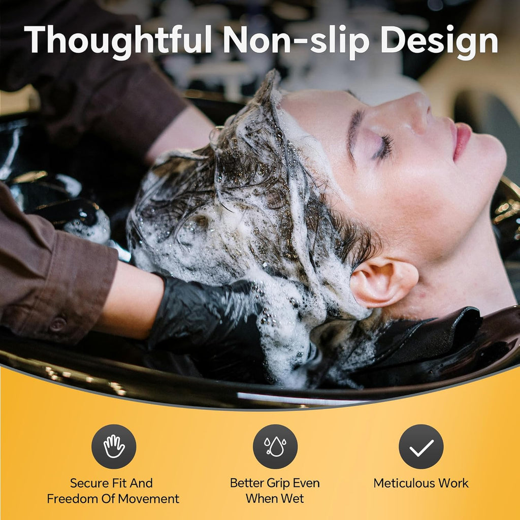 HEAVY DUTY 7 Mil Nitrile Black Gloves Disposable Latex Free Rubber Latex Cleaning Mechanic Food Prep Gloves 1000PCs