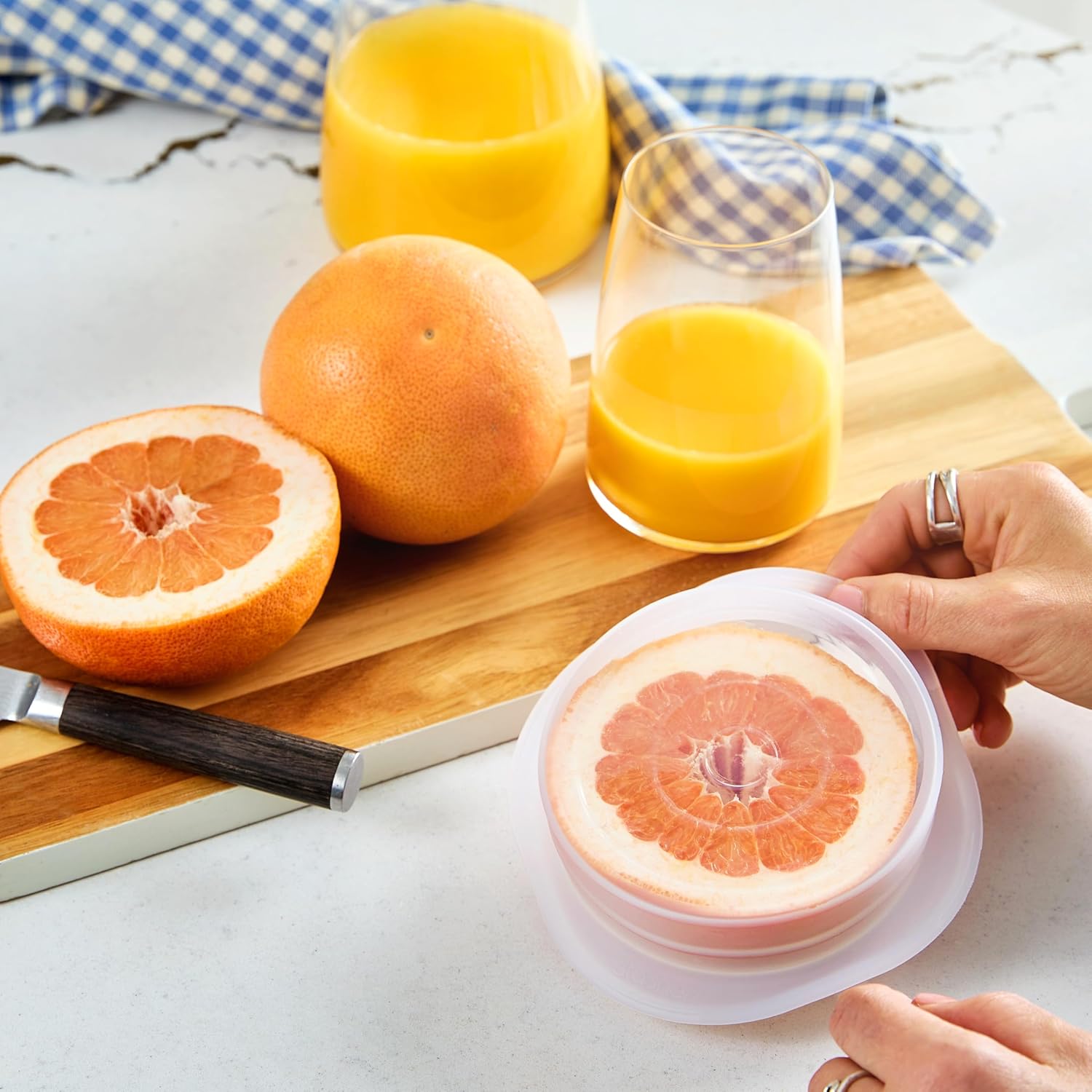 Stasher Premium Reusable Silicone Stretch Lids 3-Pack Box - Small, Clear, 2.5” Lids, Airtight Seal, Food Container Covers, BPA Free, Leak-free, Dishwasher Safe, Microwave Safe, Eco-Friendly