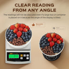 Bonvoisin Digital Food Scale 12lb x 0.002lb Kitchen Scale Weight Ounces and Grams Percentage Weighing Baking Scale for Cooking, Baking, Candle Soap Making, with Stainless Steel Platter
