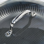 12 IN Glass Lid with Stainless Steel Handle for Frying Pan, Tempered Replacement Cover Compatible for Skillets, Round Cast Iron, Cast Aluminium, Stainless Steel Pans & Pots (297mm-312mm)