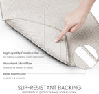 Bellemain XXL Dish Mat Microfiber Dish Drying Mat, Super absorbent (Light Grey, 17" x 24")