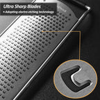 Professional Zester Grater Fine for Hard Cheese, Citrus Fruits, Garlic, Chili, Cinnamon and Nutmeg, Kitchen grater with Razor-Sharp Stainless Steel Blade (Fine)