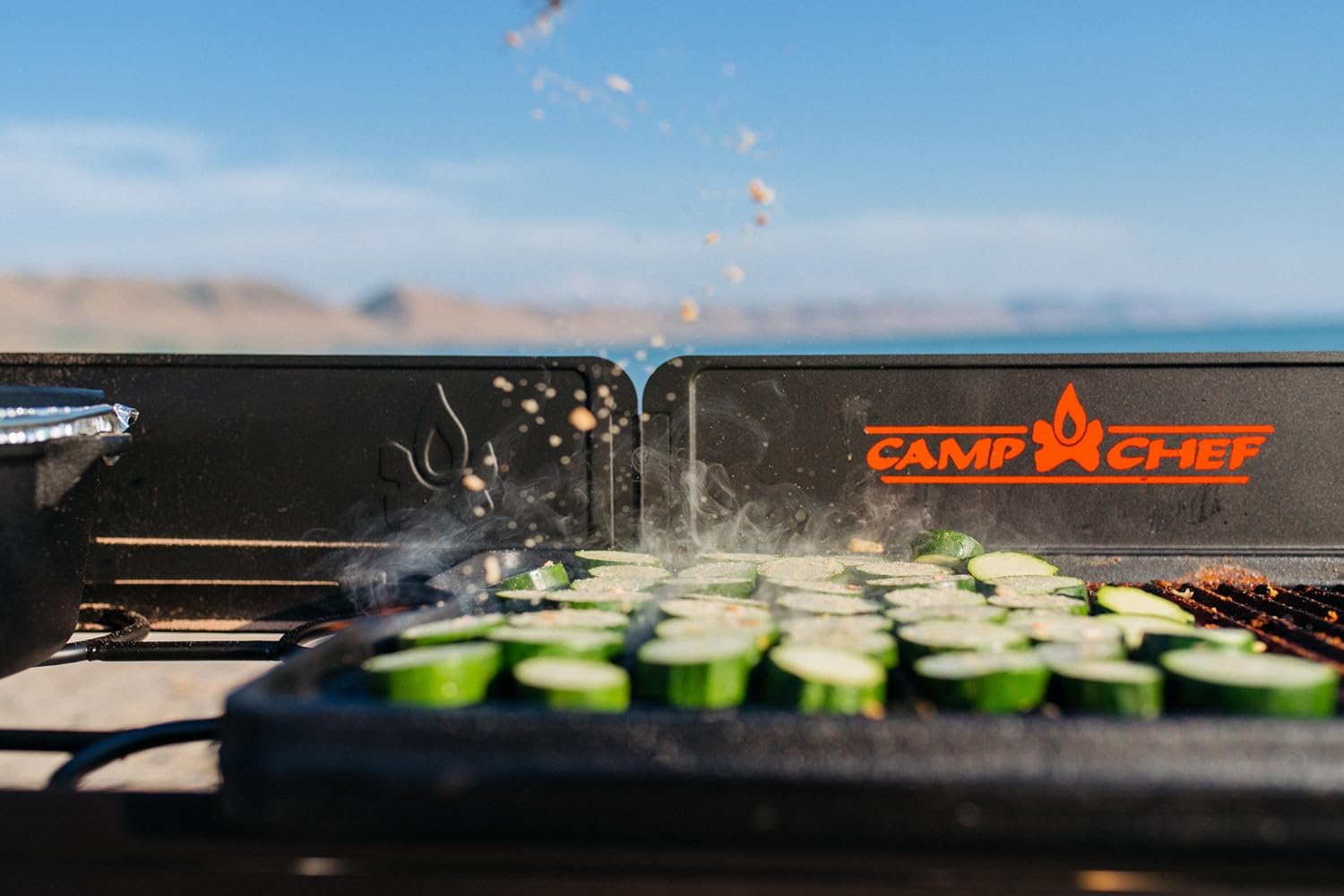 Camp Chef Reversible Griddle - Cast Iron Griddle for Outdoor Cooking & Camping Gear - 16" x 24"