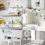 Silicone Sponge Holder Kitchen Sink Organizer Tray Dish Caddy Soap Dispenser, Scrubber Spoon Holder,Dishwashing Accessories 2 Pack (White)