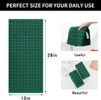 Homaxy 100% Cotton Terry Kitchen Towels(Dark Green, 13 x 28 inches), Checkered Designed, Soft and Super Absorbent Dish Towels, 4 Pack
