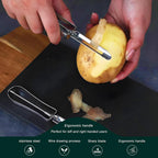 Best Vegetable Carrot Potato Peelers for Kitchen, 2 Pcs, Just Like Mom's old steel Fruits Peeler(52877)