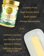 4th & Heart Original Grass-Fed Ghee, Clarified Butter, Keto, Pasture Raised, Lactose and Casein Free, Certified Paleo (16 Ounces)