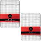 Last Confection (Set of 2) Stainless Steel 10" x 15" Baking & Cooling Racks - Cookie Baker's Oven Sheet Pan Wire Rack