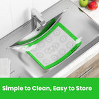 HOTPOP Silicone Baking Mats 0.75mm, Non-Stick Macaron Silicone Baking Mats - Silicone Sheet for Bake Pans and Rolling with Outlines for Pastries (3 HALF SIZE)