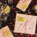 350 PCS Gift Tags Stickers Name Labels Stickers,2" x 1.2" Fancy Shape Stickers Self-Adhesive Handmade Bottle All-Purpose Jar Labels for Presents Cosmetic Decoration Jars Food Craft (Bright Gold)