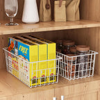 Orgneas Freezer Organizer Bins, Freezer Baskets for Chest Freezer and Upright Freezer Refrigerator Dividers Frozen Meats Storage Containers Organizer for Fruits and Vegetables, 5 Packs