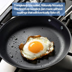 Misen Carbon Nonstick™ Frying Pan – Carbon Steel Pan, Naturally Nonstick No-Coating Surface, Ultra-Durable & Oven-Safe, Induction & Gas Compatible - 12 Inch