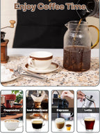 SUEH DESIGN Coffee Mat, Absorbent Dish Drying Mat 23.6 x 15.7 in Quick Dry Coffee Mat Large Drying Mats for Kitchen Counter Coffee Bar, Granite Brown