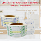 2x3 Dissolvable Food Labels, 500 Label Stickers, Bottle Labels for Storage Bins, Sticker Labels for Food containers, (500, Blank)