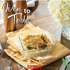 Simax Casserole Dish For Oven, 10 Ounce Mini Glass Baking Dish With Lid, Small, Personal Sized Bakeware and Cookware, Great for Storage, Microwave, Oven, And Dishwasher Safe Borosilicate Glass Dish
