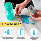 Invigorated Water pH ON-The-GO Portable Alkaline Water Filter Pouch, High pH Water Alkalizer for Bottles, Jugs, Pitchers - Filters 98 Liters / 26 Gallons (3-Pack)