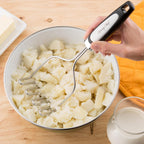 Spring Chef Stainless Steel Potato Masher with Premium Vegetable Peeler, Mashed Potato Masher - Kitchen Tool with Soft Non-slip Handle, Metal Food Masher for Fruit, Avocado, Bean, Guacamole, Banana