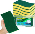 AIDEA Sponges Kitchen, XL Heavy Duty Dish Sponge, Cleaning Dish Scrubber Sponge for Home and Kitchen, Extra Large Cleaning Supplies for Pots, Pans, 6 Pack