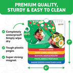 Air Fryer & Keto Cookbook Magnets - Set of 2 (7”x6”) - Air Fryer Accessories & Keto Meal Plan Cookbook - Airfryer Kitchen Accessories - Keto Foods & Keto Diet Book For Beginners - Kitchen Gadgets 2025