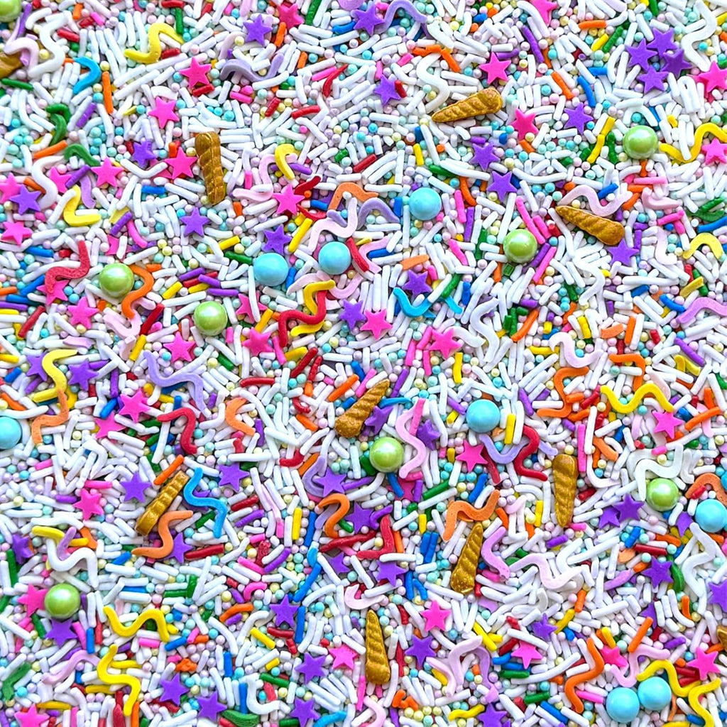 Fancy Sprinkles Unicorn Barf Sprinkles Real Sugar, For Ice Cream, Cookies, Cakes, Cupcakes, Dessert Decorating Sprinkles (0.5c)