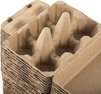 36 Pcs Jumbo Duck Egg Cartons Paper Goose Egg Cartons for Normal Size Geese Blank Natural Pulp Jumbo Eggs Container Holder Reusable for Six Duck Goose Hen Eggs