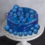 108 Pcs Balls Cake Topper DIY Cupcake Insert Foam Balloons for Cake Baking Wedding Anniversary Birthday Decoration(Bright Blue, Gold,Multi Sizes)