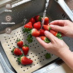 WILLKOMMEN Kitchen Sink Mat, 12" x 10" Rectangular Sink Protector Pad, Fast-Draining Grid Design Liner, Dish Drying Mat 2 Pack Beige