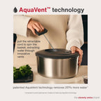 Zyliss Easy Spin Salad Spinner - Fruit & Veggie Dryer - Produce Spinner & Cleaner for Salad Prep - Dishwasher-Safe Kitchen Essential - Non-Slip Bowl with Pull Handle - New Stainless Easy Spin Large