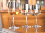 Barski Wine Glasses - Set of 4 - Water Glass -Smoked Metallic Ombre- Stemmed - 12 Oz. - for Red or White Wine or Water - Made in Europe