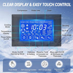 Ice Maker Commercial Ice Machine Large Capacity Stainless Steel 500 Lbs/24H Industrial Ice Machine, 350 Lbs Storage Commercial Ice Machines Free Standing, Cubes Ice Makers Commercial