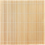 Fusion Select 1 Pk Bamboo Sushi Mat - Sushi Roller Mat for Making, Shaping & Molding Sushi Roll & Kimbap - Food-Safe Sushi Making Supplies, Tools & Accessories - Made of Natural Bamboo - 9.5x9.5