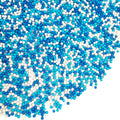 Blue White Pearl Sugar Sprinkles 2mm 130g/4.6 Oz Blue Sprinkles for Cake Decorating White Candy Pearls Baking Decorations Edible Sugar Pearls Sprinkle for Ice Cream Toppings Wedding Chirstmas
