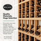 Wine Racks America InstaCellar Display Top Wine Rack Kit - Durable and Expandable Wine Storage System, Pine Unstained - Holds 24 Bottles