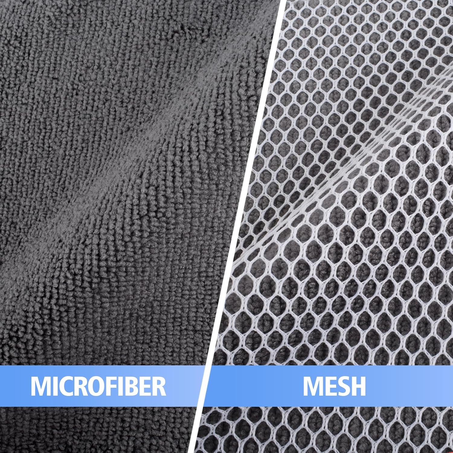 KinHwa Kitchen Washcloths for Dishes Absorbent Microfiber Dish Cloths Quick Dry Dish Rags with Poly Scour Scrub Side Ideal for Kitchen Cleaning (Gray, 10inch X10inch 9Pack)