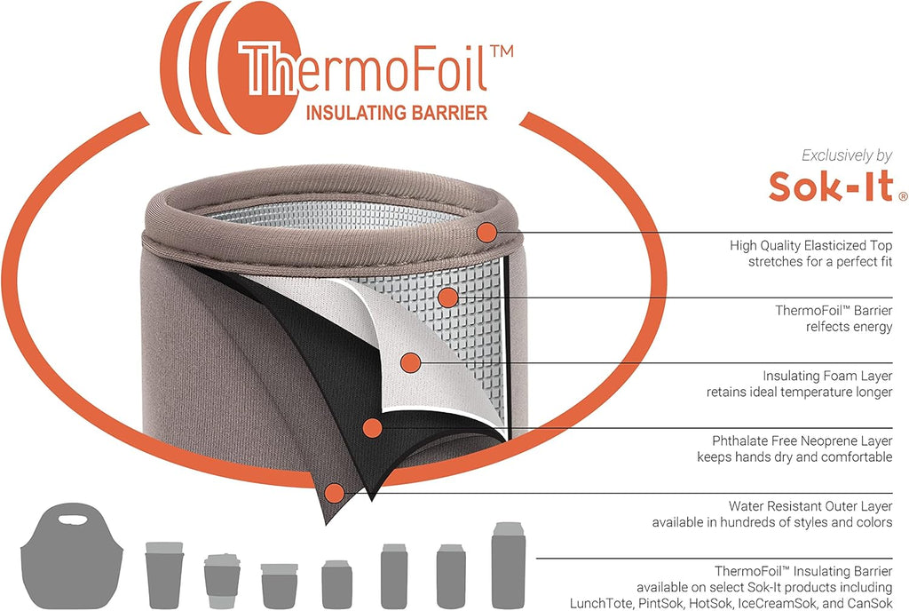 Sok It IceCreamSok Insulated Neoprene Cover (Horcrux, Tapered Ice Cream Pints)