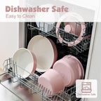 SENSARTE 17 Piece Ceramic Pots and Pans Set, Nonstick Detachable Handle Cookware, Induction Kitchen Cookware Set with Removable Handle, Dishwasher ＆ Oven Safe (Pink)