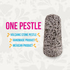 Temolote/Pestle Replacement Single Head - The Original Molcajete Mexicano Bowl Handmade of Authentic Lava Rock - Molcajete de Piedra volcanica - Mexican Volcanic Mortar Pestle Authentic Lava Rock
