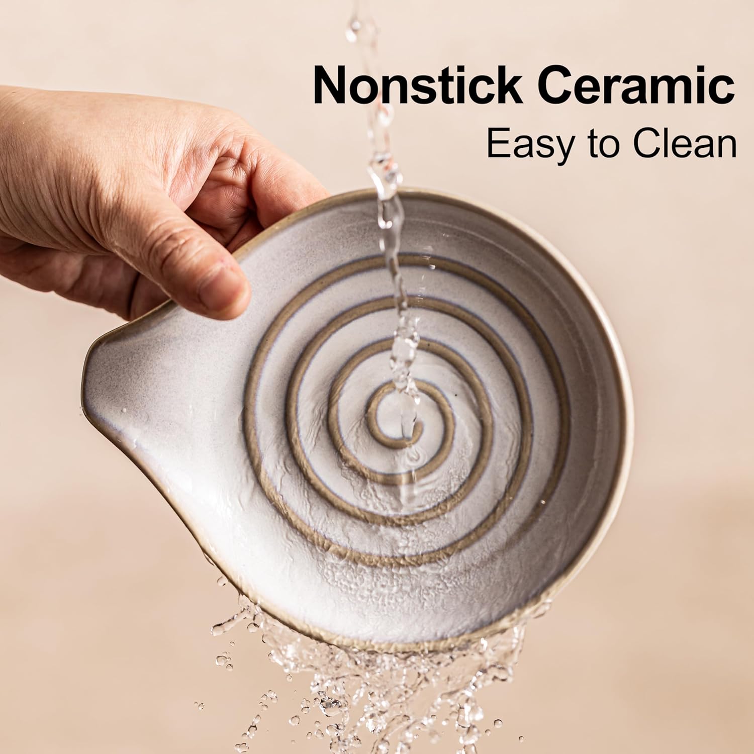 Ceramic Spoon Rest for Stove Top, Large Spoon Holder for Kitchen Counter, Heat-Resistant & Easy to Clean, Non-Stick Spatula Holder for Cooking, Coffee Spoon, Kitchen Decor, White